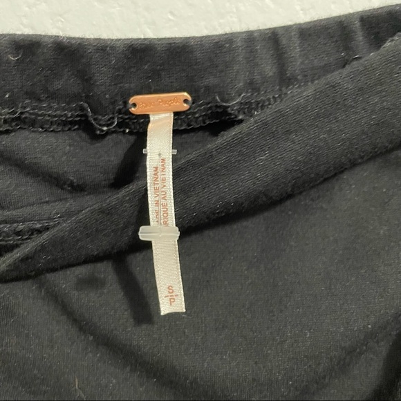 Free People Dress Black Mambo Off Shoulder Boho Mini Womens Small S - Picture 6 of 11